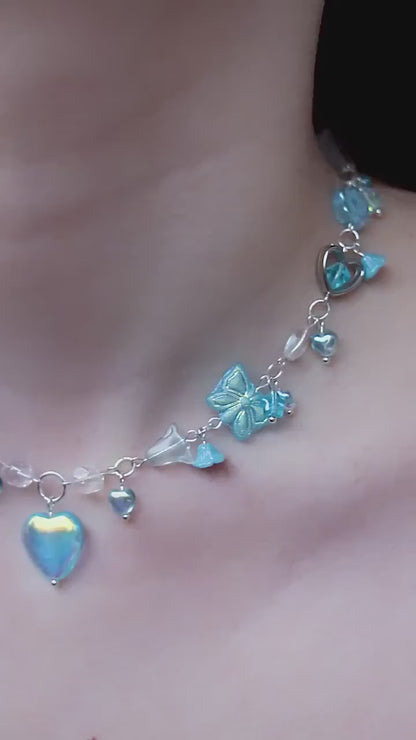 Frozen Icy Heart Necklace