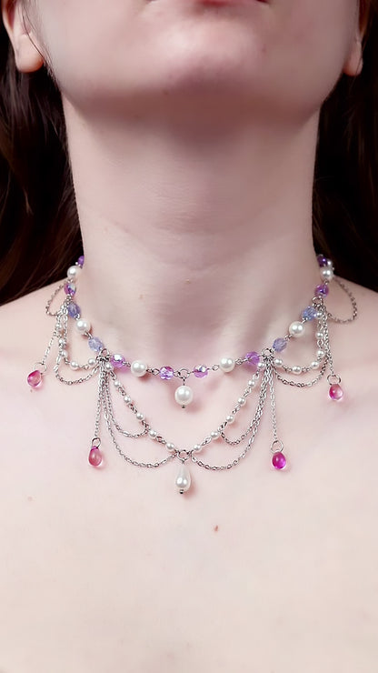 Wearing the Moonlight Necklace
